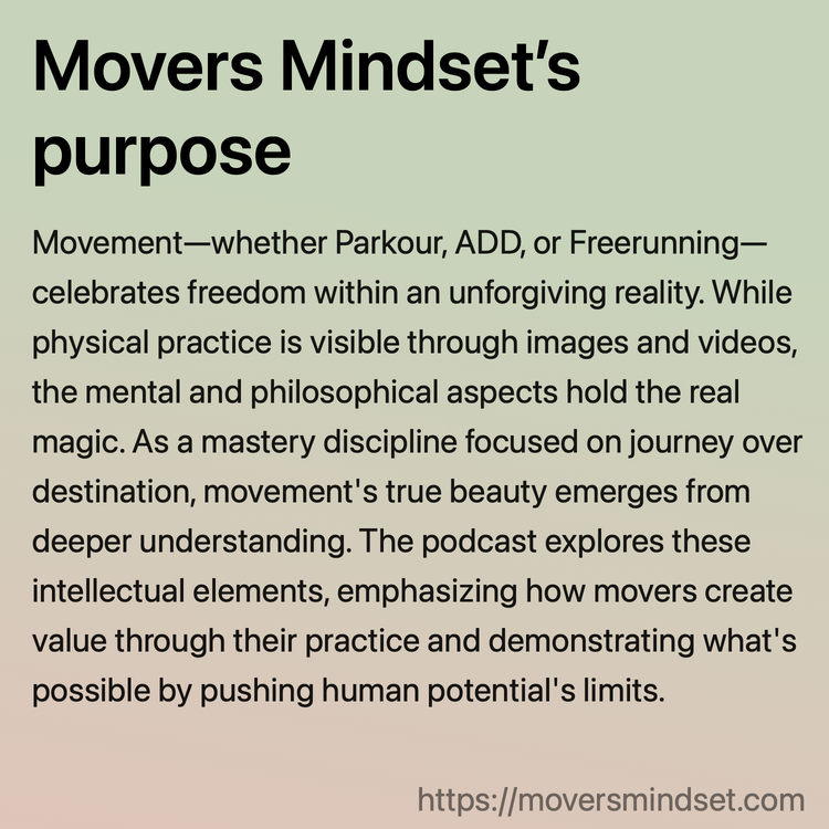 Movers Mindset’s purpose