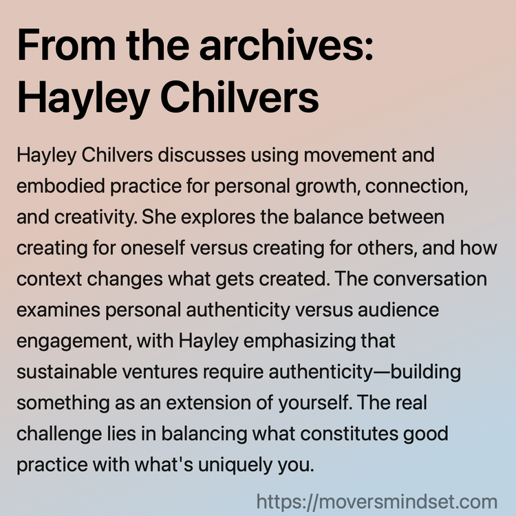 From the archives: Hayley Chilvers