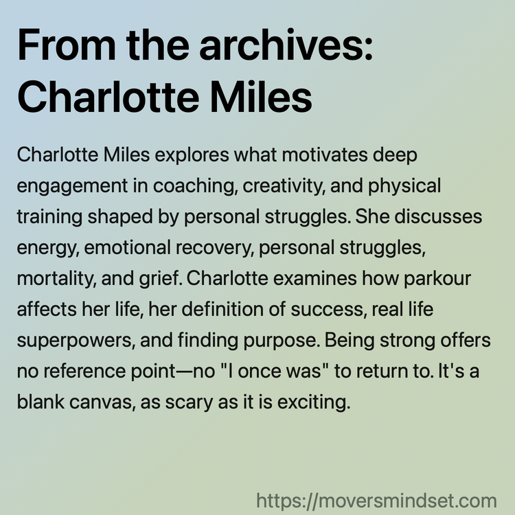 From the archives: Charlotte Miles