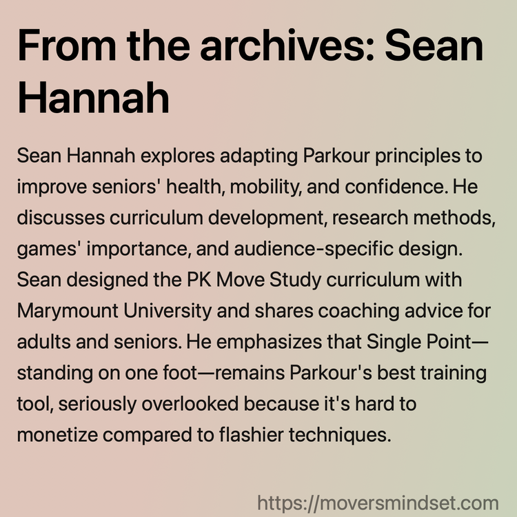 From the archives: Sean Hannah