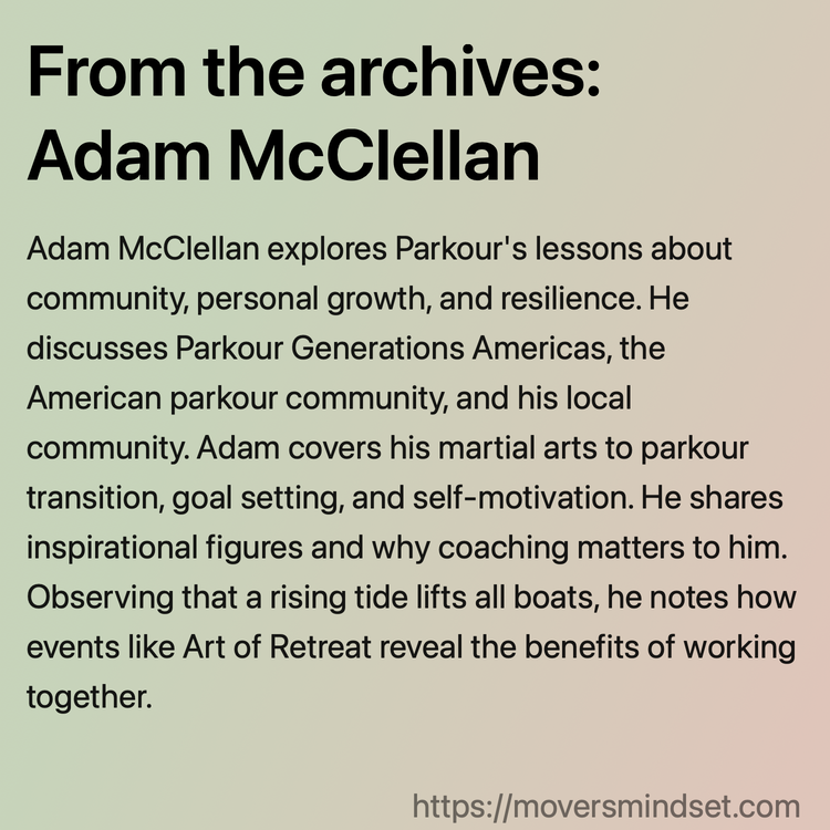From the archives: Adam McClellan