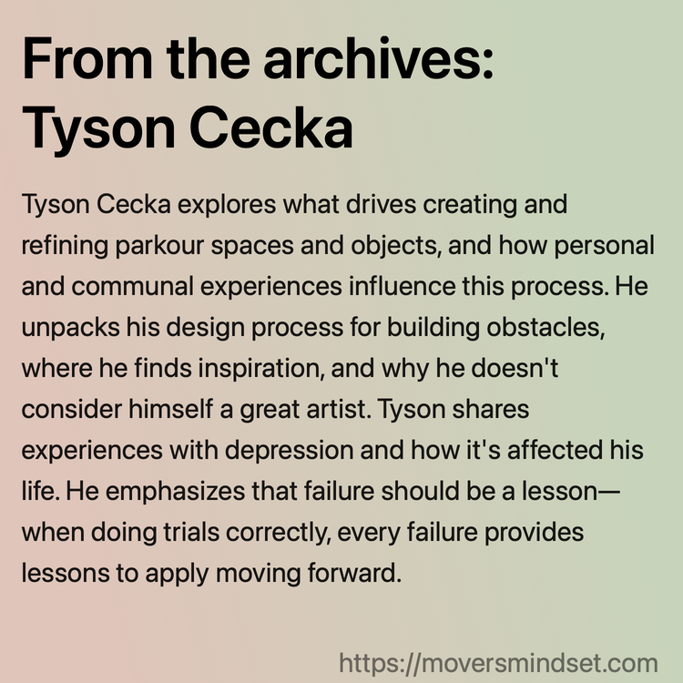 From the archives: Tyson Cecka