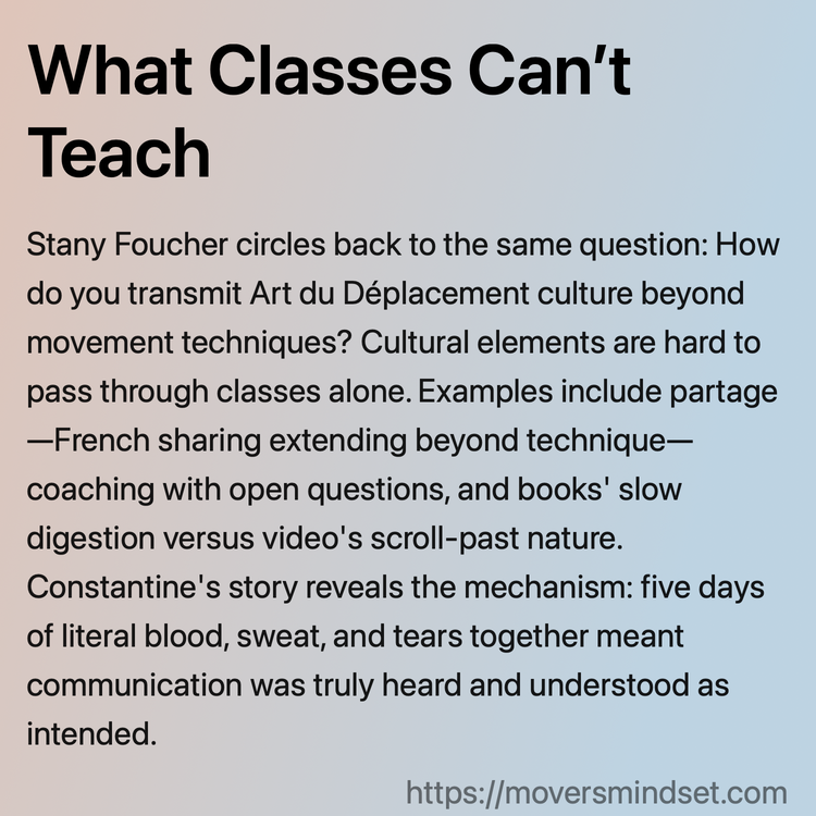 What Classes Can’t Teach