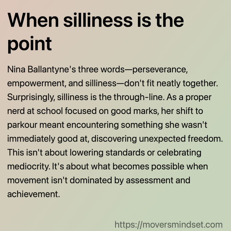 When silliness is the point