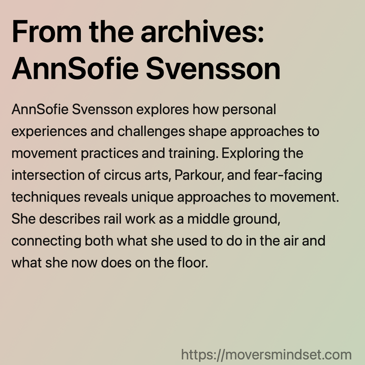 From the archives: AnnSofie Svensson