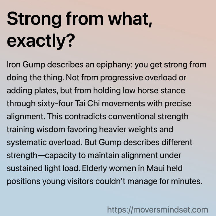 Strong from what, exactly?