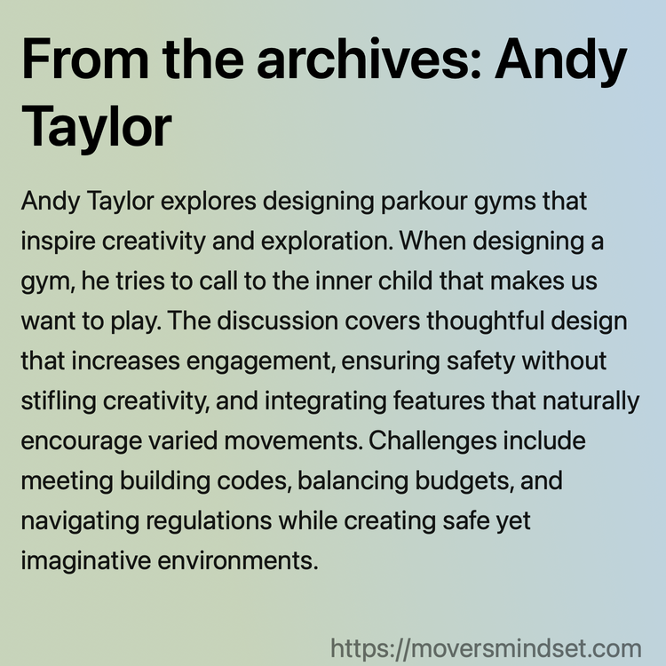 From the archives: Andy Taylor
