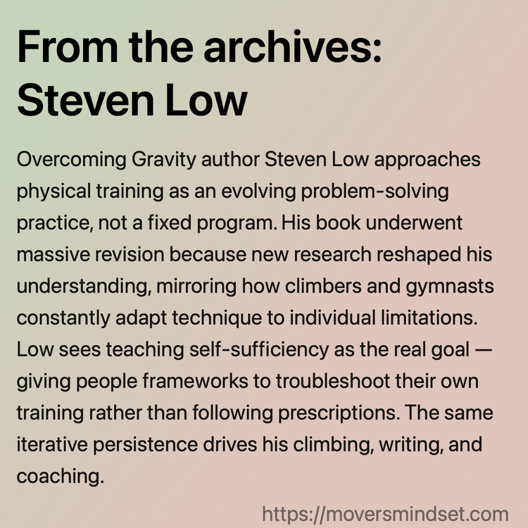 From the archives: Steven Low