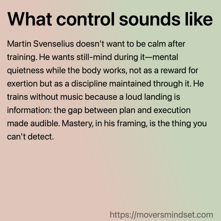 What control sounds like