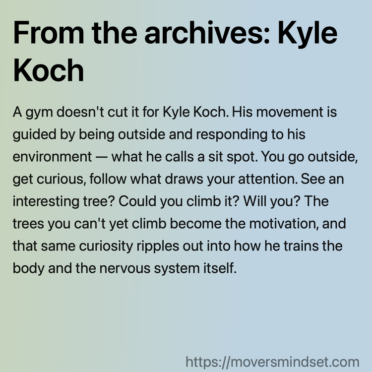 From the archives: Kyle Koch