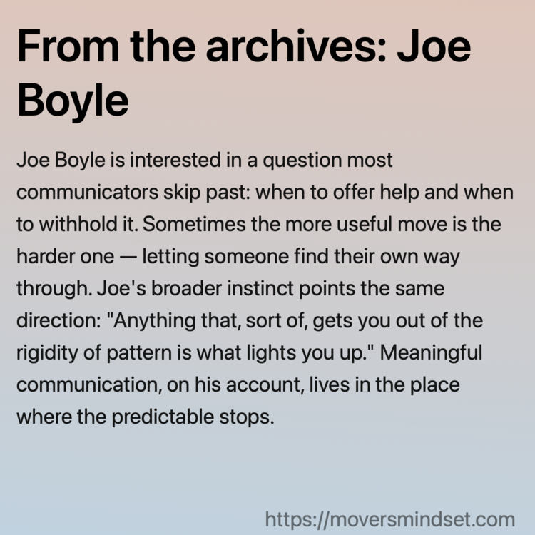 From the archives: Joe Boyle