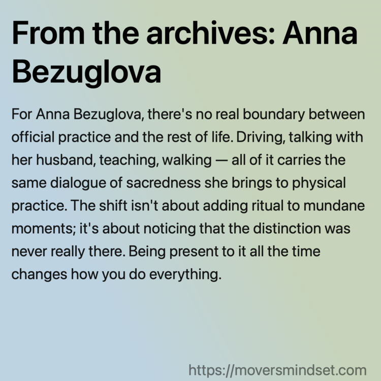 From the archives: Anna Bezuglova