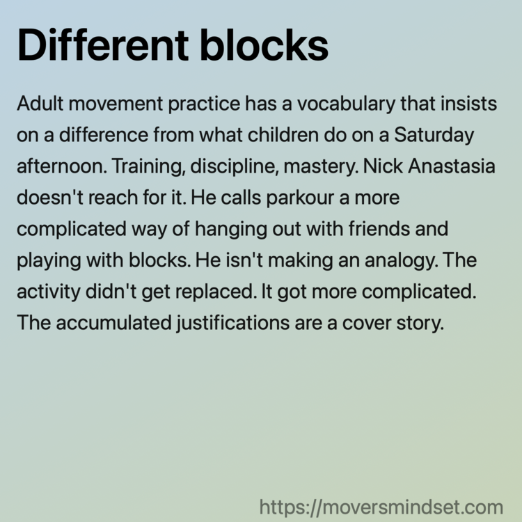 Different blocks