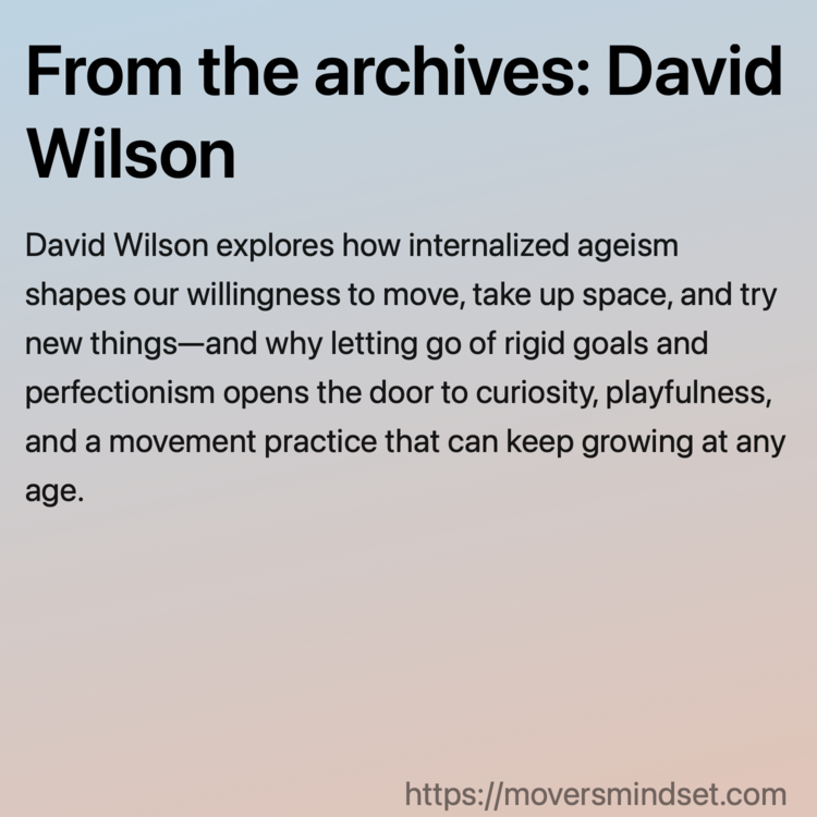 From the archives: David Wilson