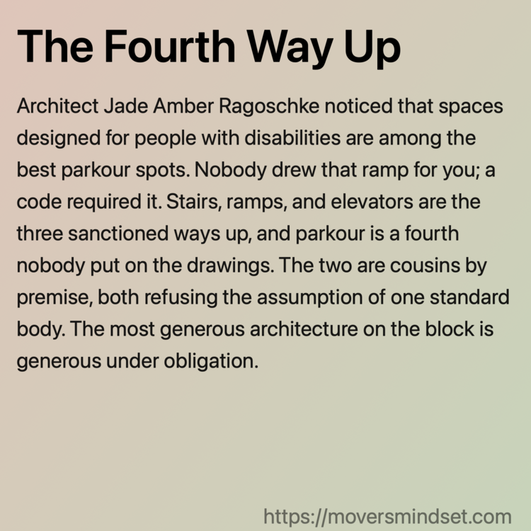 The Fourth Way Up