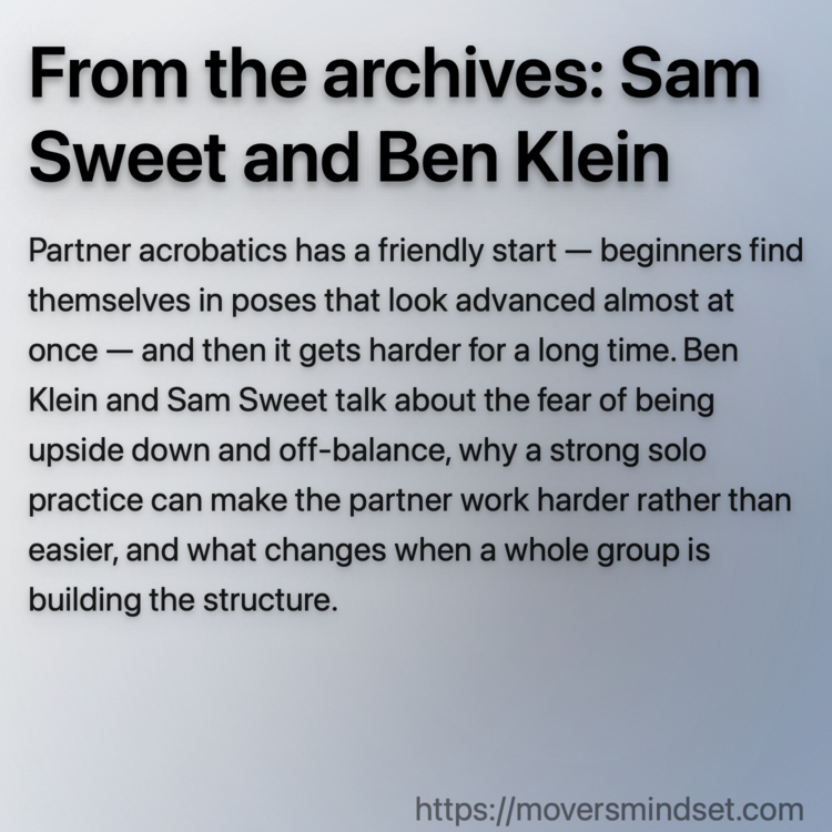 From the archives: Sam Sweet and Ben Klein
