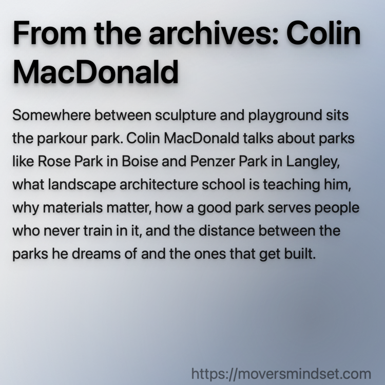From the archives: Colin MacDonald