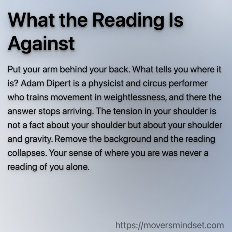 What the Reading Is Against