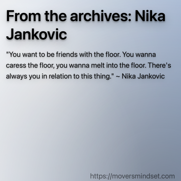 From the archives: Nika Jankovic