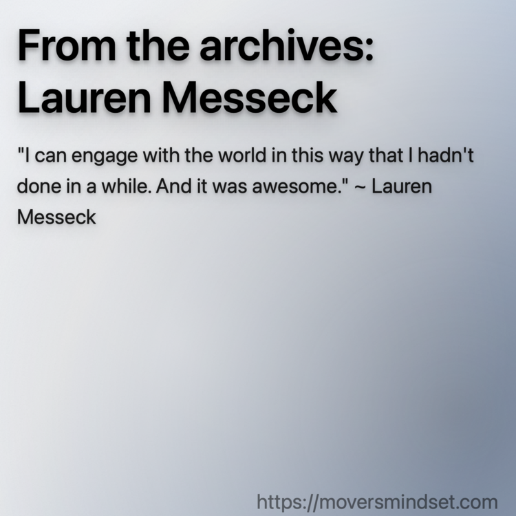 From the archives: Lauren Messeck