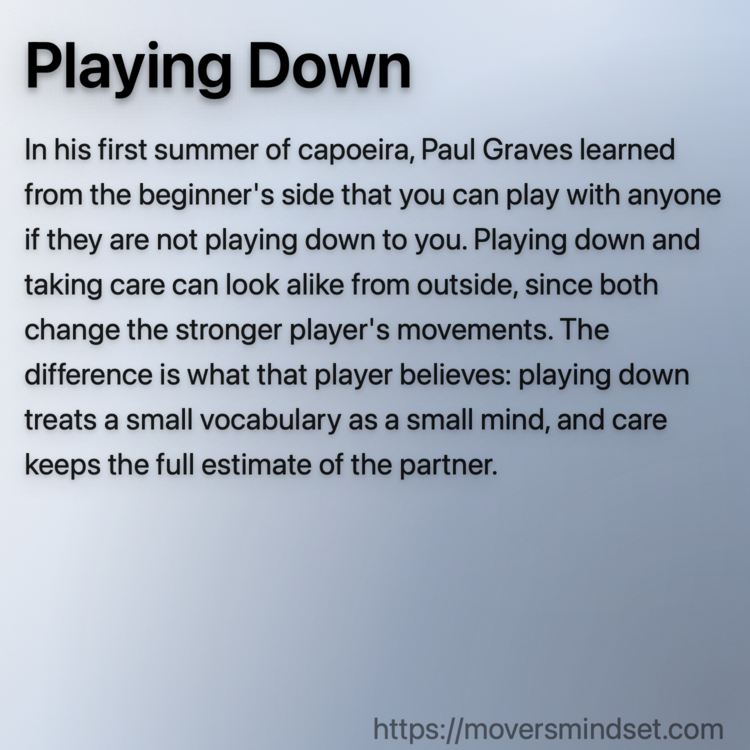 Playing Down