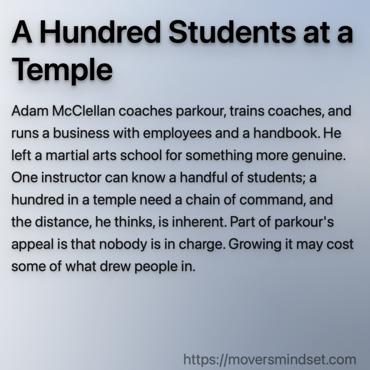 A Hundred Students at a Temple